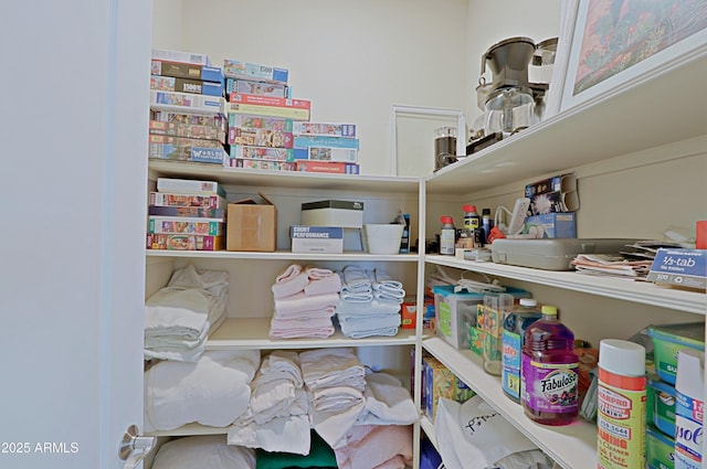 view of storage area