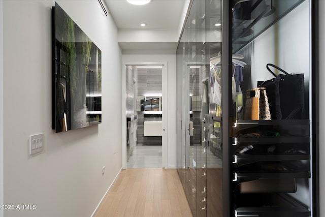 7180 E Kierland Blvd Unit 1116, Scottsdale, AZ 85254 - corridor featuring wood finished floors and recessed lighting