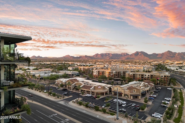 7180 E Kierland Blvd Unit 1116, Scottsdale, AZ 85254 - aerial view at dusk of a mountain view