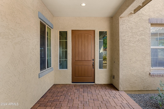 view of entrance to property