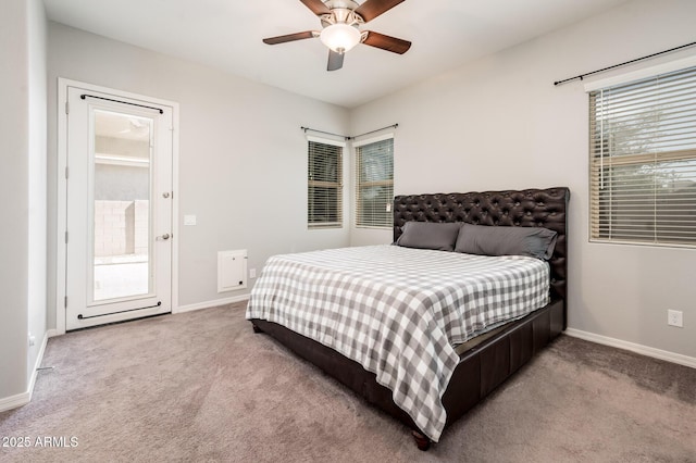 2611 S Quaintance St, Gilbert, AZ 85295 - carpeted bedroom with baseboards and a ceiling fan