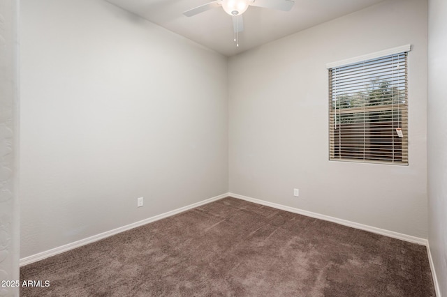 2611 S Quaintance St, Gilbert, AZ 85295 - empty room with carpet flooring, ceiling fan, and baseboards