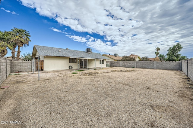 view of back of property