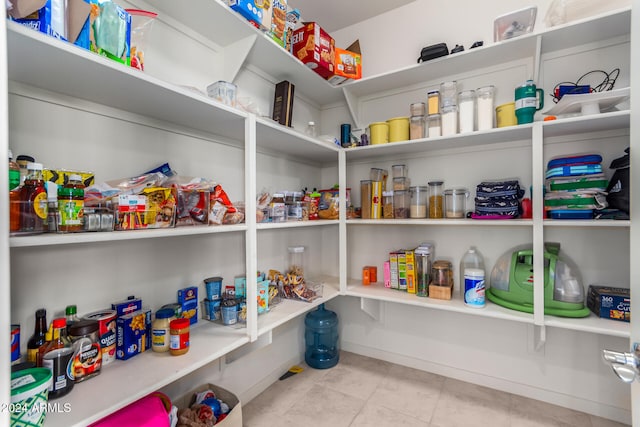 view of pantry