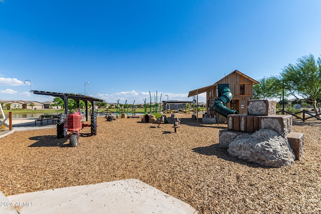 view of jungle gym