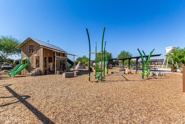 view of jungle gym