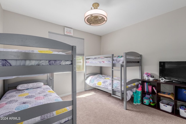 bedroom with carpet floors