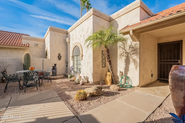 exterior space with a patio area