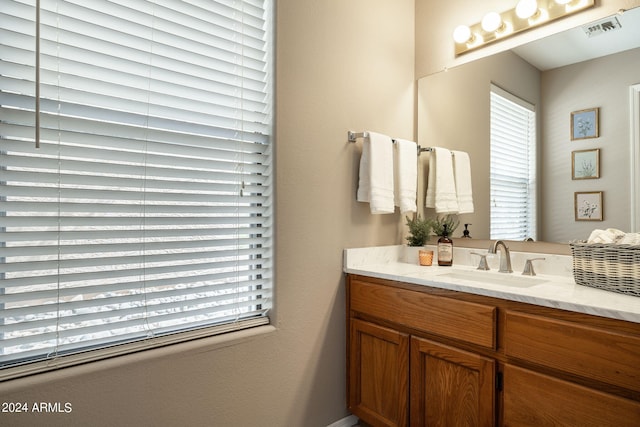 bathroom with vanity