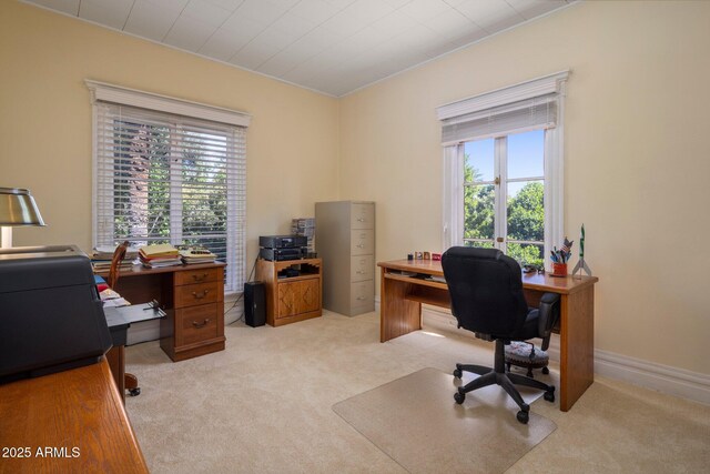 7252 N Central Ave, Phoenix, AZ 85020 - office with light colored carpet and healthy amount of natural light