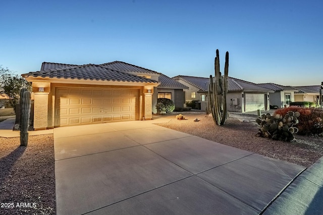 view of front of house featuring a garage