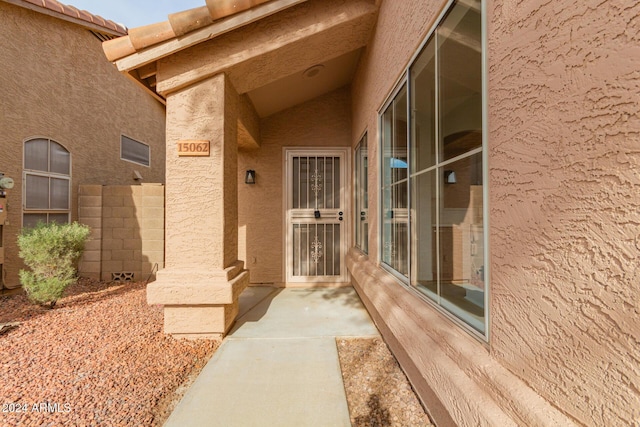 view of property entrance