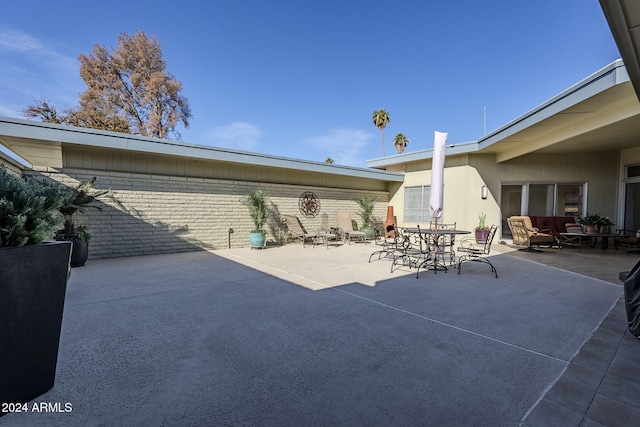 view of patio / terrace featuring outdoor lounge area