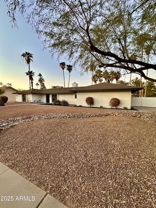 view of front of home