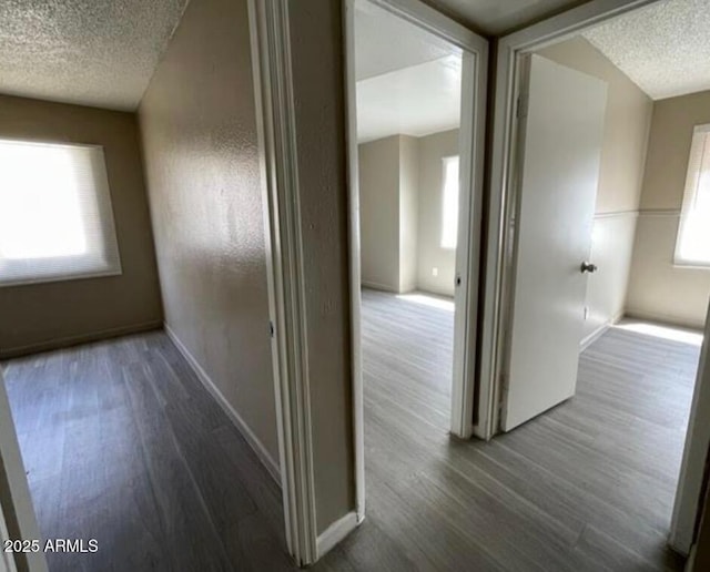 5420 W Lynwood St, Phoenix, AZ 85043 - corridor with a textured ceiling and wood finished floors