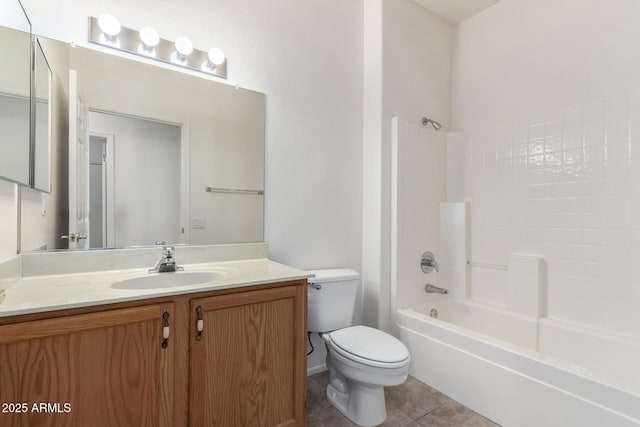 19740 N Wind Rose Way, Surprise, AZ 85374 - full bath featuring toilet, tile patterned floors, bathtub / shower combination, and vanity
