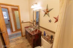 3458 N Meadow Dr, Pine, AZ 85544 - bathroom featuring vanity and toilet