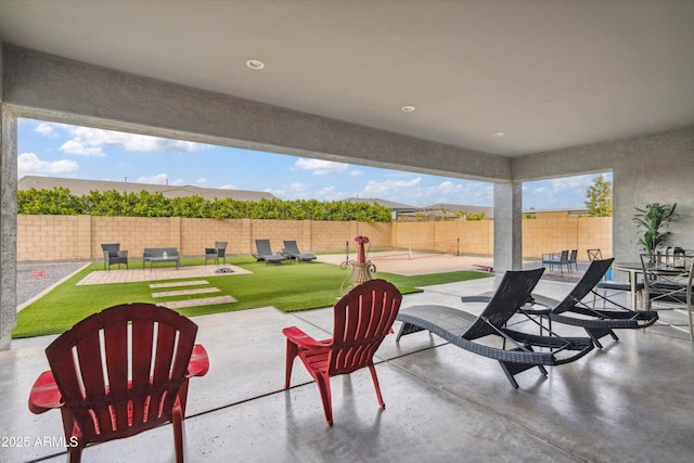23060 E Sonoqui Blvd, Queen Creek, AZ 85142 - fenced backyard with a patio area