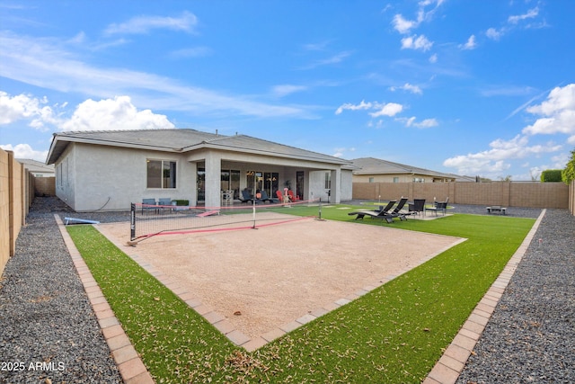 23060 E Sonoqui Blvd, Queen Creek, AZ 85142 - back of property featuring a patio, a fenced backyard, and stucco siding