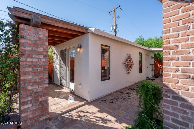 exterior space with a patio