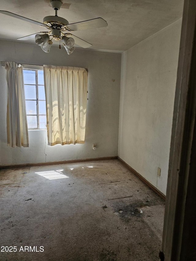 1630 E Catalina Dr, Phoenix, AZ 85016 - carpeted spare room featuring a ceiling fan and baseboards