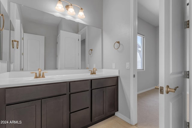 bathroom featuring vanity