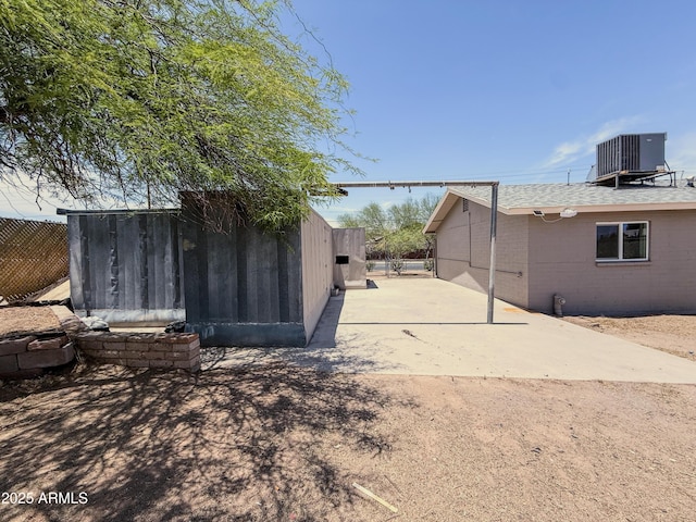 8445 S 7th Ave, Phoenix, AZ 85041 - view of yard with central air condition unit and a patio