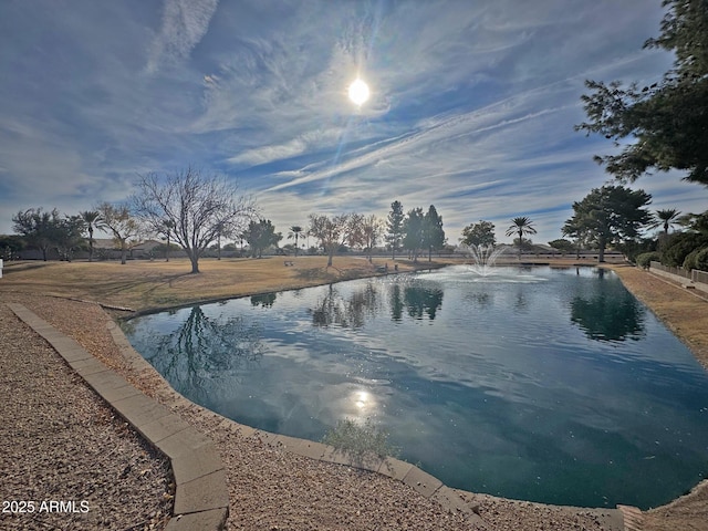 view of water feature