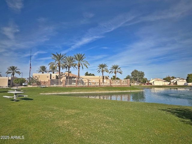 view of water feature