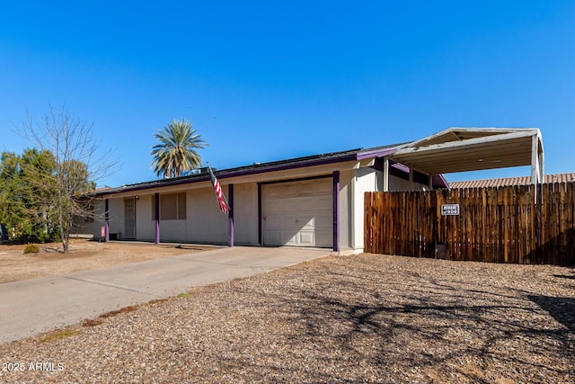 view of front of house featuring a garage