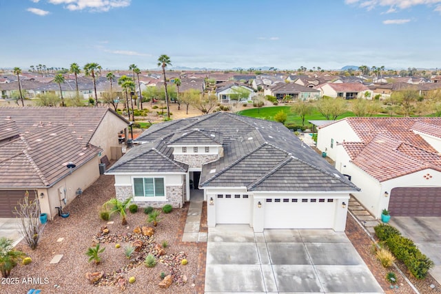 aerial view featuring a residential view