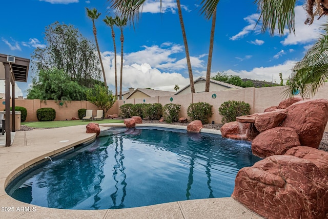 2108 E Patrick Ln, Phoenix, AZ 85024 - view of swimming pool featuring a fenced backyard and a patio area