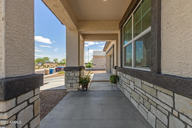 view of patio / terrace with a porch