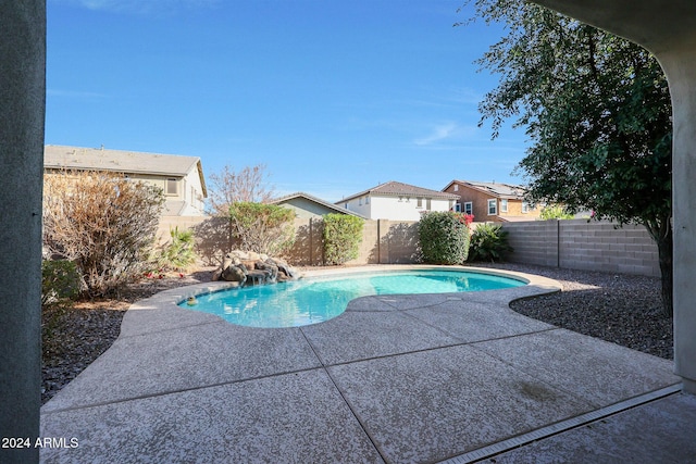 view of pool with a patio area