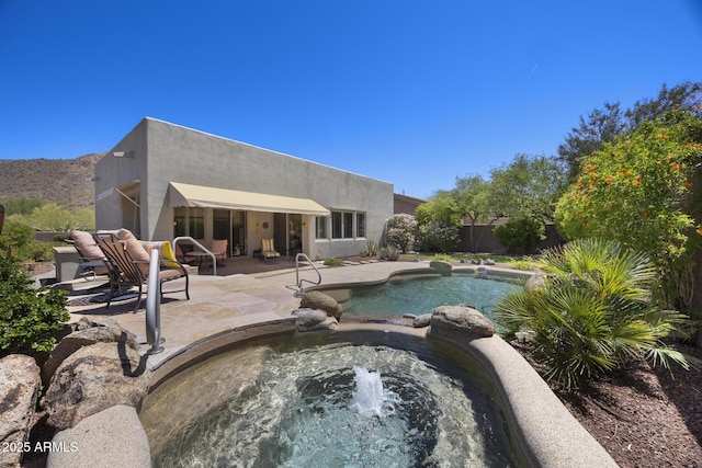14007 E Lupine Ave, Scottsdale, AZ 85259 - view of pool featuring a patio area and a pool with connected hot tub