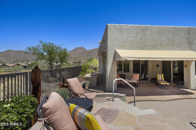 14007 E Lupine Ave, Scottsdale, AZ 85259 - view of patio with a mountain view