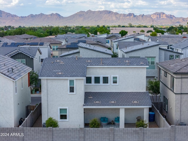 exterior space with a residential view