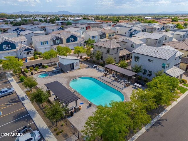 birds eye view of property featuring a residential view