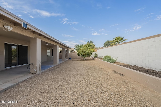 view of yard featuring a patio area