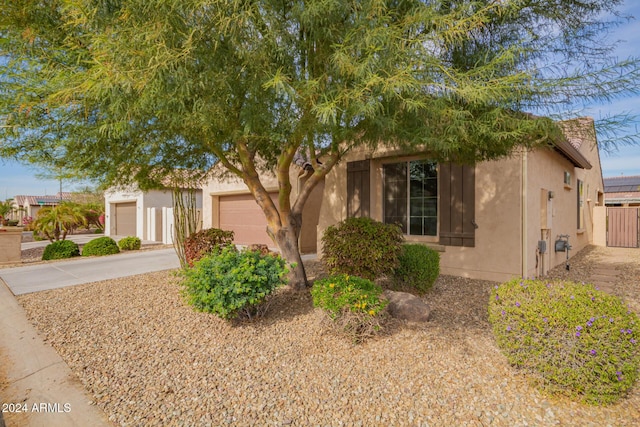 view of front of home featuring a garage