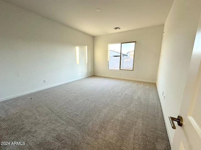 view of carpeted empty room