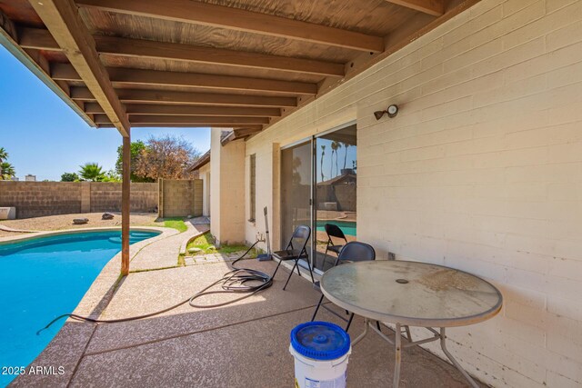 4957 W Onyx Ave, Glendale, AZ 85302 - view of pool featuring a patio area and a fenced backyard