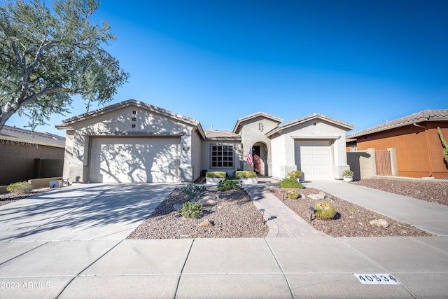 view of front of house featuring a garage