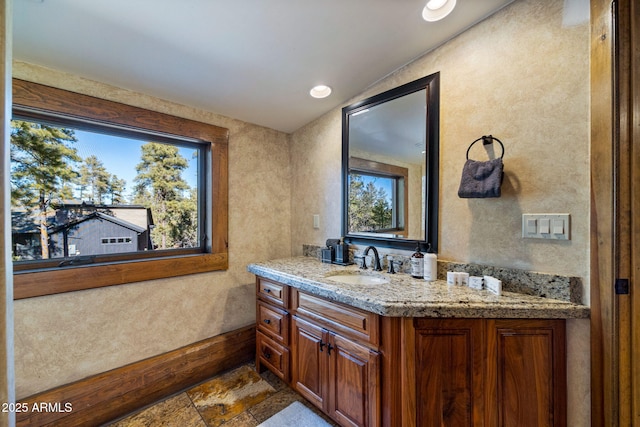 bathroom featuring vanity