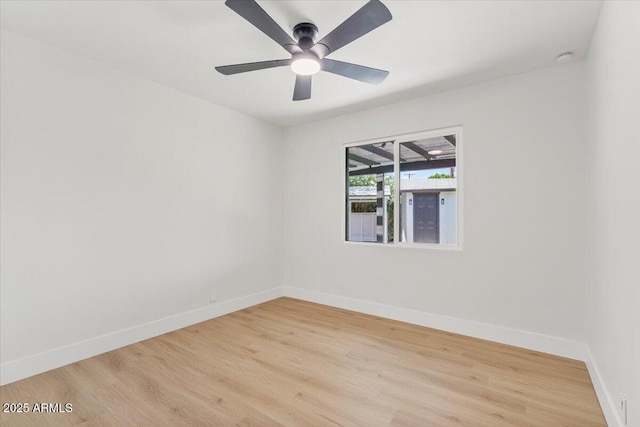 6908 E Windsor Ave, Scottsdale, AZ 85257 - spare room with light wood-style flooring and a ceiling fan