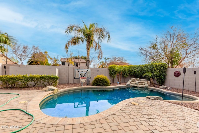 view of pool with a patio area