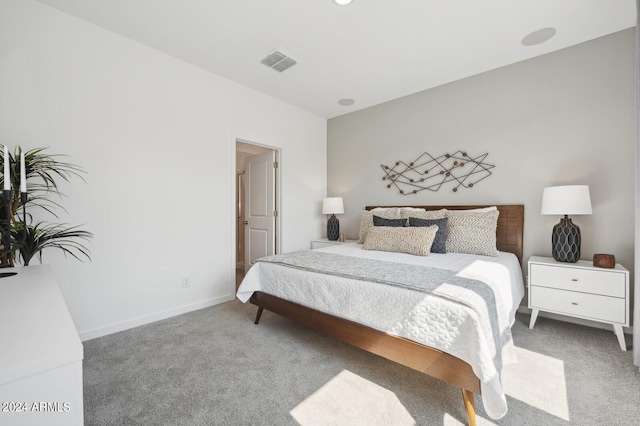 bedroom featuring carpet