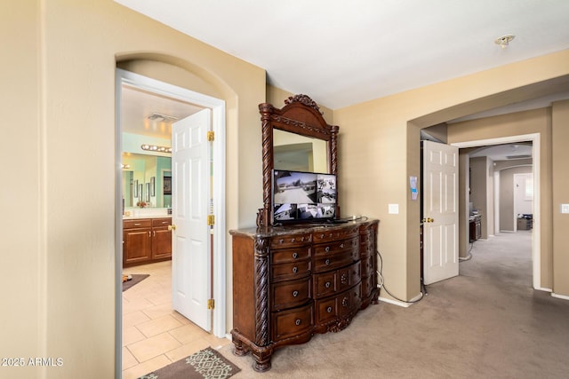 hallway with visible vents