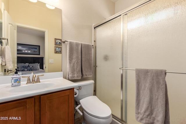 5735 S Cloverdale Ln, Gilbert, AZ 85298 - ensuite bathroom featuring a shower stall and vanity