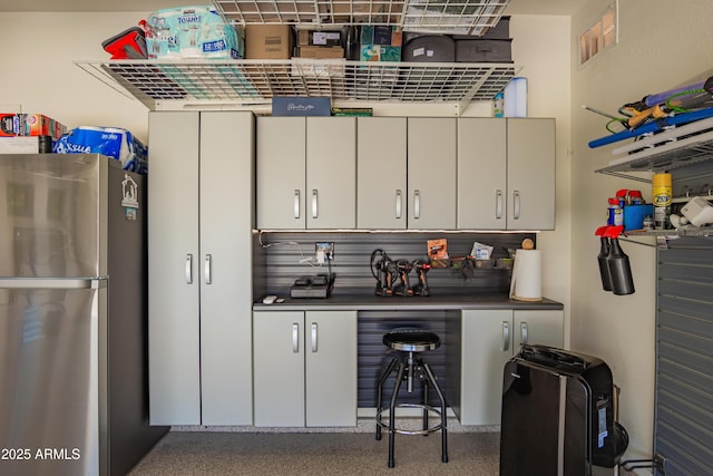 5735 S Cloverdale Ln, Gilbert, AZ 85298 - bar area featuring freestanding refrigerator